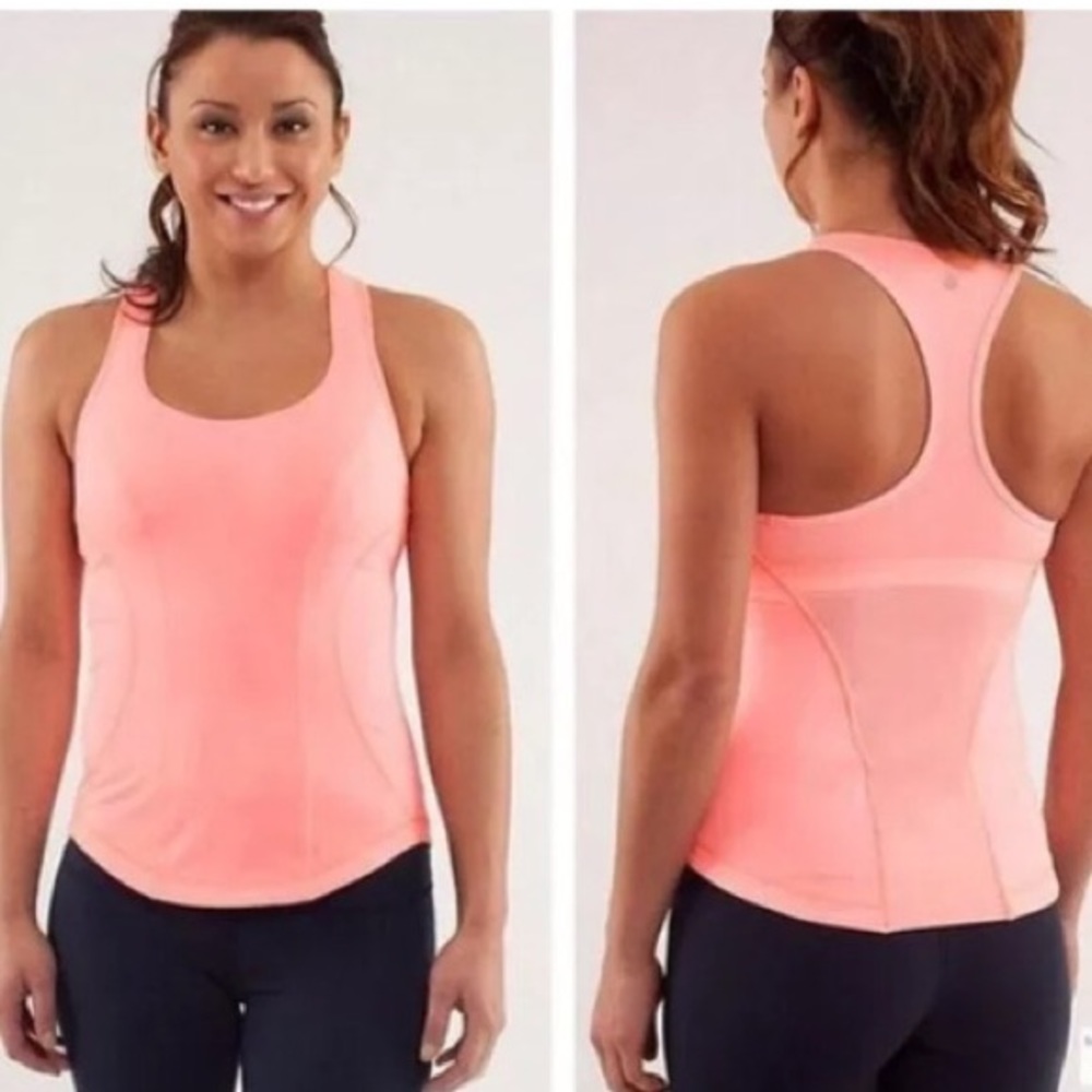 Lululemon Cardio Kick Tank Top Size 6 Built in Bra